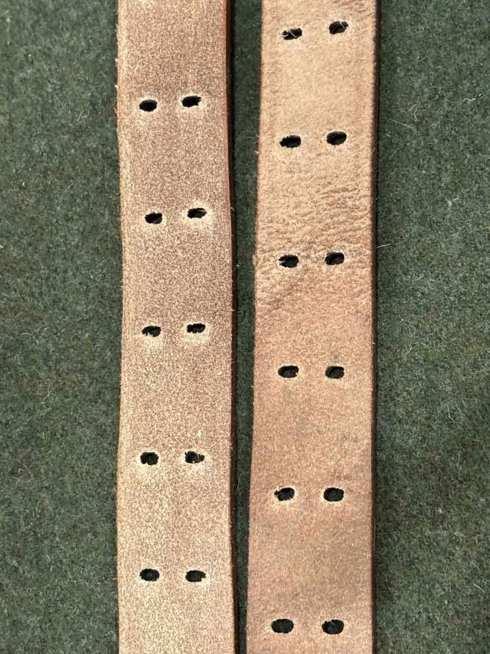 Vintage Commercial Made M1907 Leather Sling - Brass Hooks - Copper Rivets -img-20