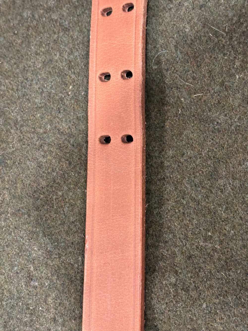 Vintage Commercial Made M1907 Leather Sling - Brass Hooks - Copper Rivets -img-13