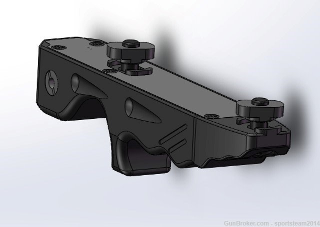 ADE Metal Mlok Angled Foregrip with Rechargeable Green Laser -img-2