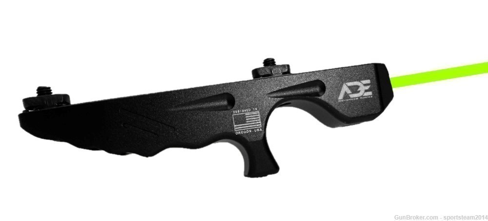 ADE Metal Mlok Angled Foregrip with Rechargeable Green Laser -img-0