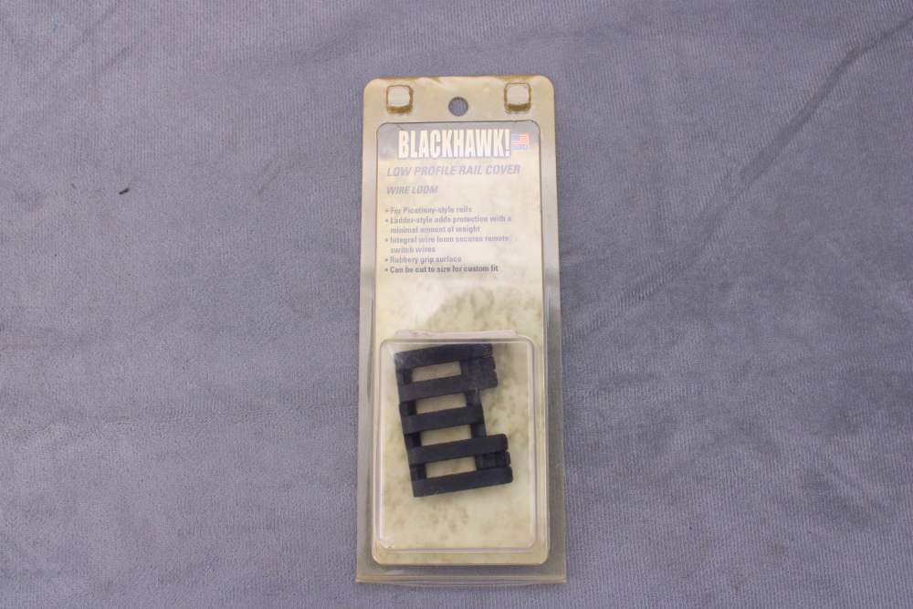 Blackhawk! Ladder Style Picatinny Rail Cover Wire Loom 2" Black -img-1