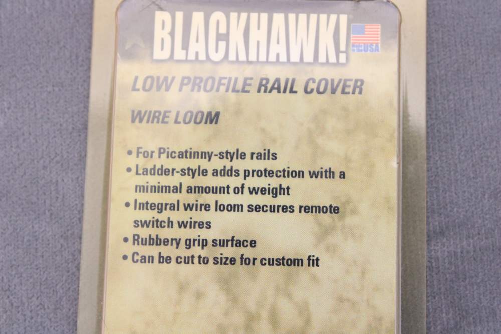 Blackhawk! Ladder Style Picatinny Rail Cover Wire Loom 2" Black -img-3