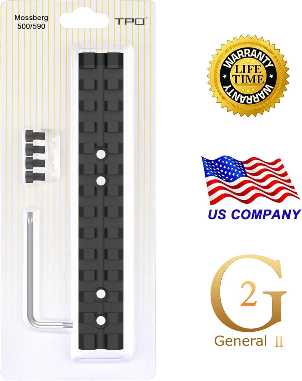 Mossberg 500/590 Series Picatinny/Weaver Rail Mount 13 Slots rail-img-1