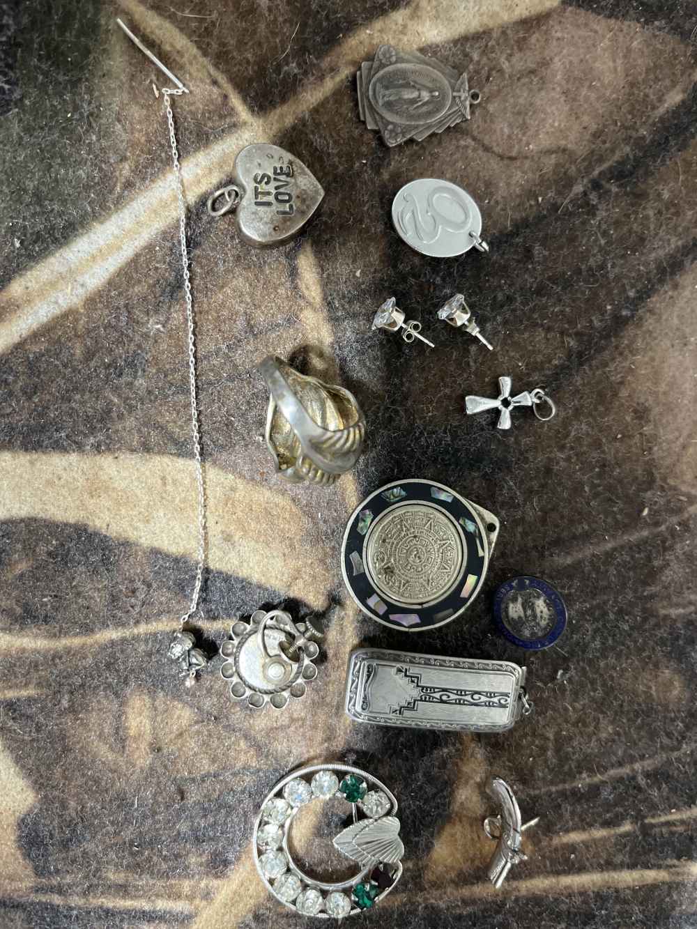 Vintage sterling silver jewelry lot-img-0