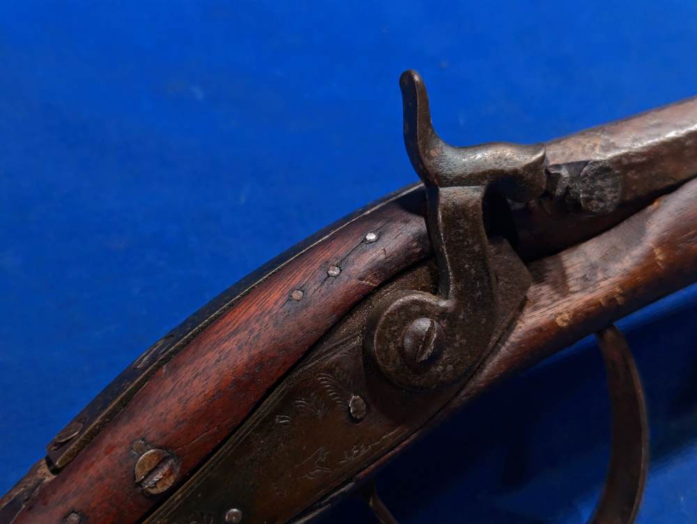 Antique G. Goulcher Smooth Bore 50 Cal 38" Octagon 1840-1860-img-29