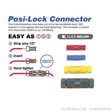 Posi Lock 20-26 Gauge MINI Wire Connectors, 10 Pack NEW! PL1824M-img-2