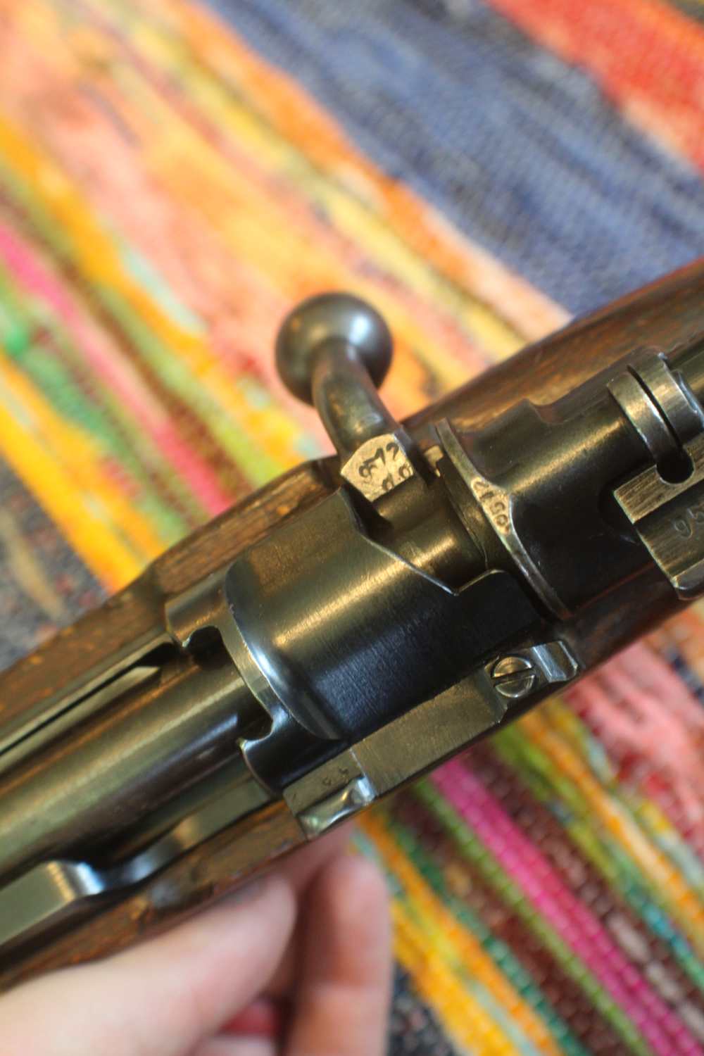 Gustoff Werke Gewehr 98K RARE BCD MARKED 1942. Duffle bag cut bring back -img-33