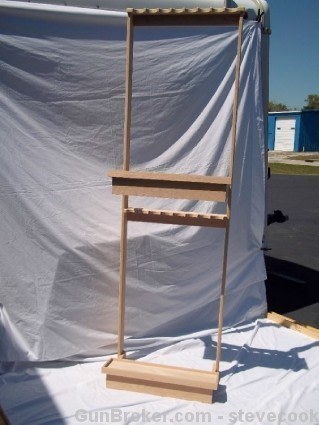 16 Gun Rack Unfinished Red Oak Display  2 Pack-img-2