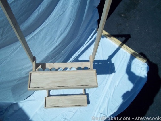 16 Gun Rack Unfinished Red Oak Display  2 Pack-img-4