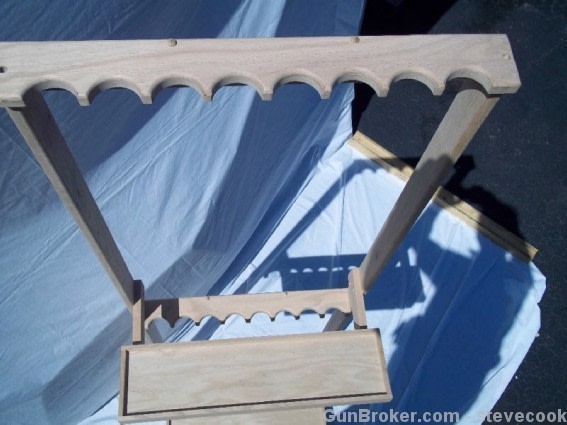 16 Gun Rack Unfinished Red Oak Display  2 Pack-img-5