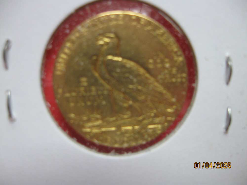 Vintage estate Gold Piece 1913 $5 Indian more Coins available too-img-3