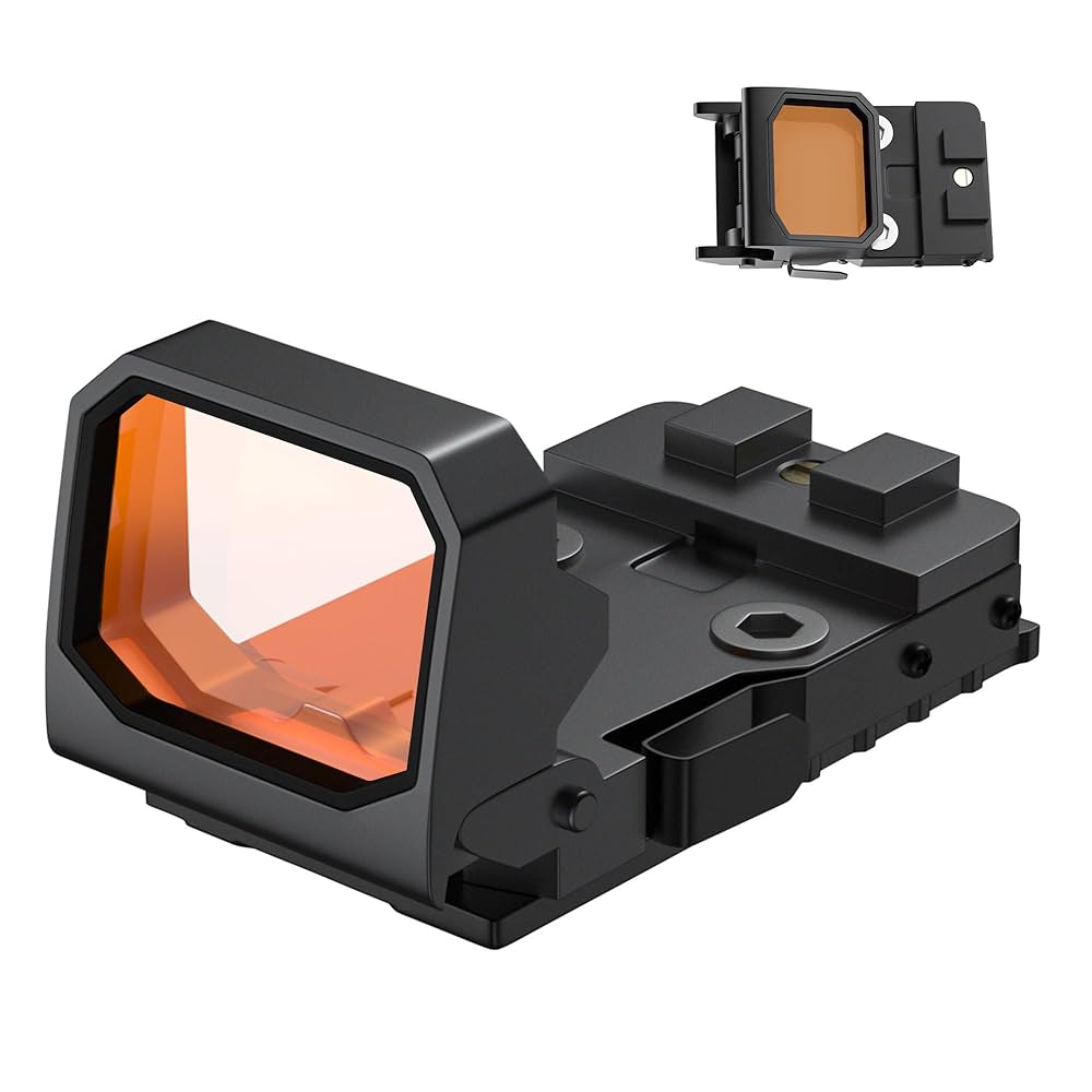 Mini Folding Flip Up Red Dot Sight Holographic Reflex Sight RMR For Glock-img-0