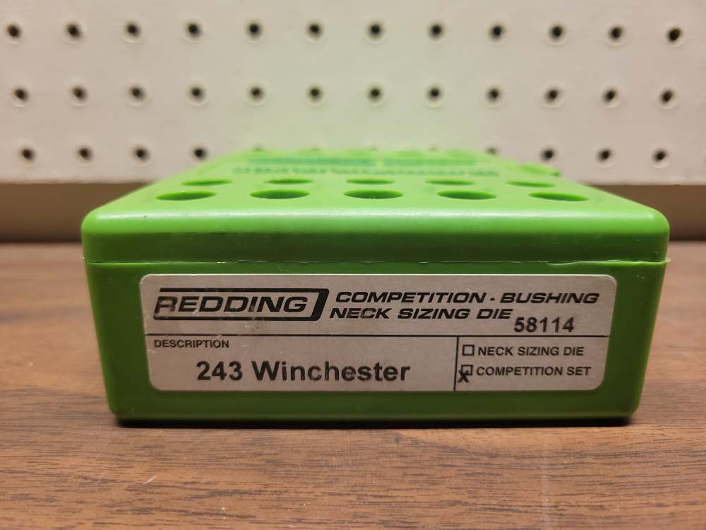 Redding Competition Bushing Neck Sizing Die Set for .243 Winchester-img-0