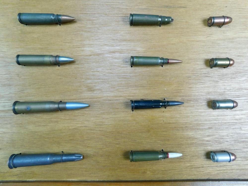 Vintage Custom Made Collector's Ammo Ammunition Display Board B-img-4