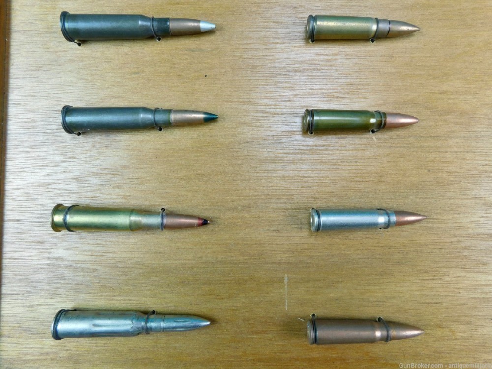 Vintage Custom Made Collector's Ammo Ammunition Display Board B-img-2