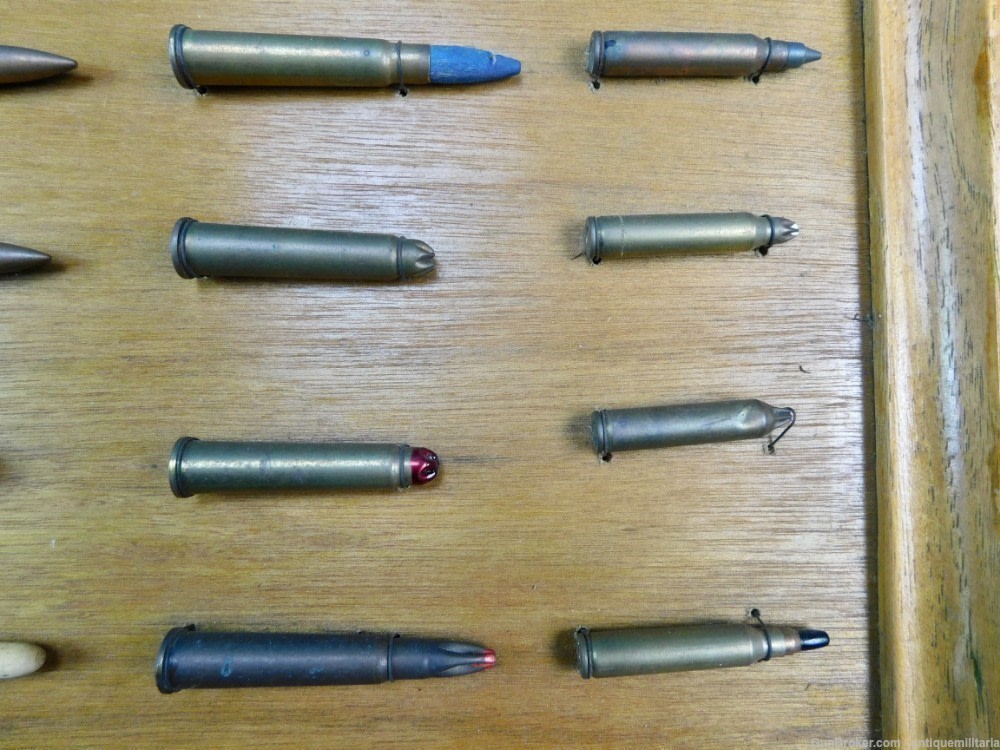 Vintage Custom Made Collector's Ammo Ammunition Display Board A-img-6