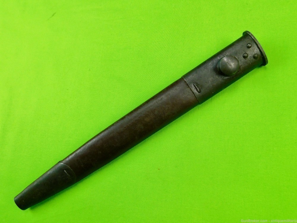 RARE Australian Owen Sub Machine Gun Bayonet Knife Scabbard Sheath B-img-0