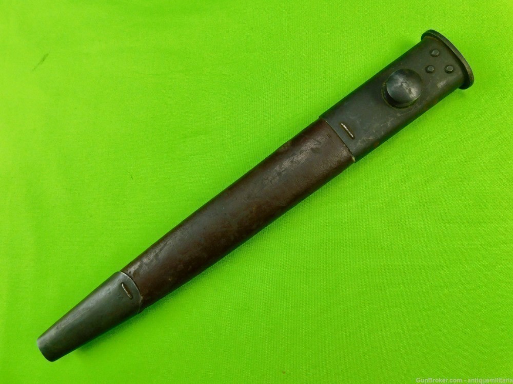 RARE Australian Owen Sub Machine Gun Bayonet Knife Scabbard Sheath A-img-0