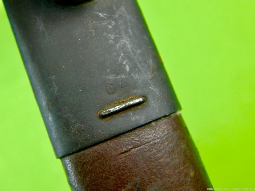 RARE Australian Owen Sub Machine Gun Bayonet Knife Scabbard Sheath A-img-5