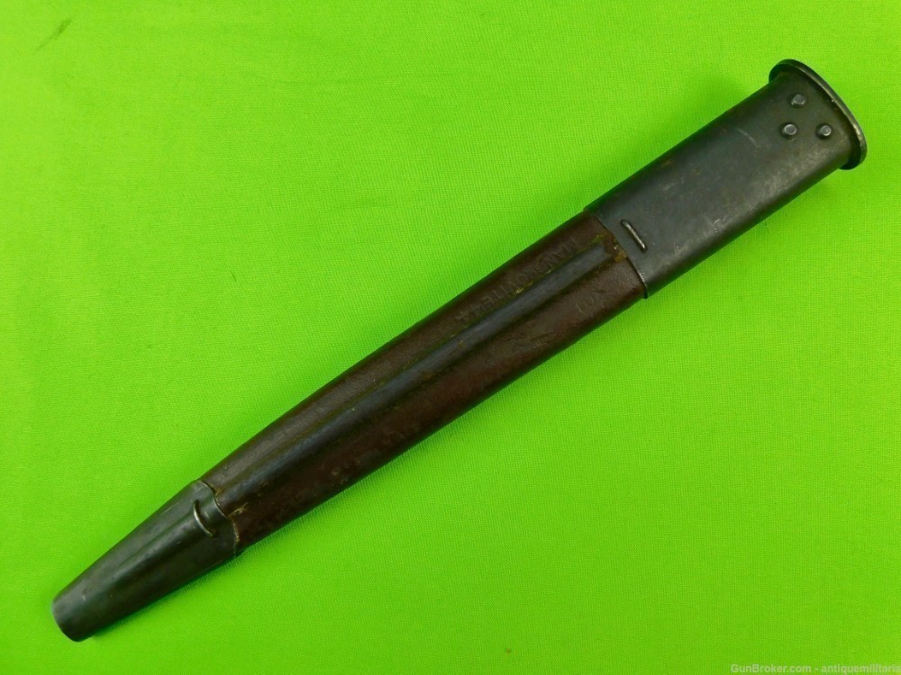 RARE Australian Owen Sub Machine Gun Bayonet Knife Scabbard Sheath A-img-1