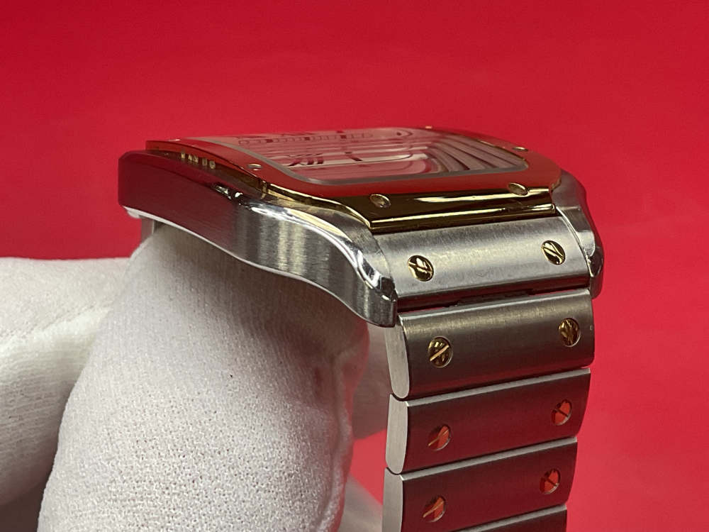 CARTIER SANTOS DE CARTIER 39.8MM 18K YELLOW GOLD & STAINLESS - FULL SET -img-25