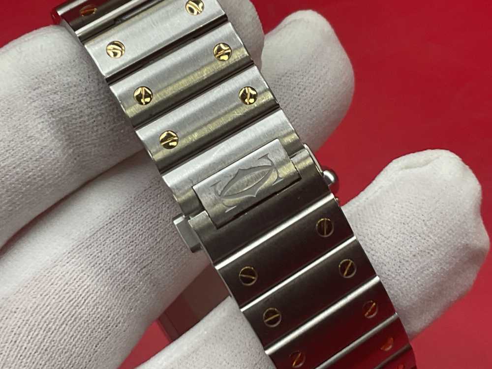 CARTIER SANTOS DE CARTIER 39.8MM 18K YELLOW GOLD & STAINLESS - FULL SET -img-39