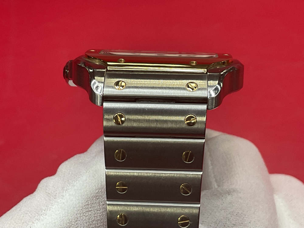 CARTIER SANTOS DE CARTIER 39.8MM 18K YELLOW GOLD & STAINLESS - FULL SET -img-31