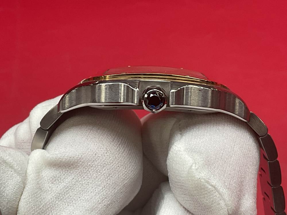 CARTIER SANTOS DE CARTIER 39.8MM 18K YELLOW GOLD & STAINLESS - FULL SET -img-29