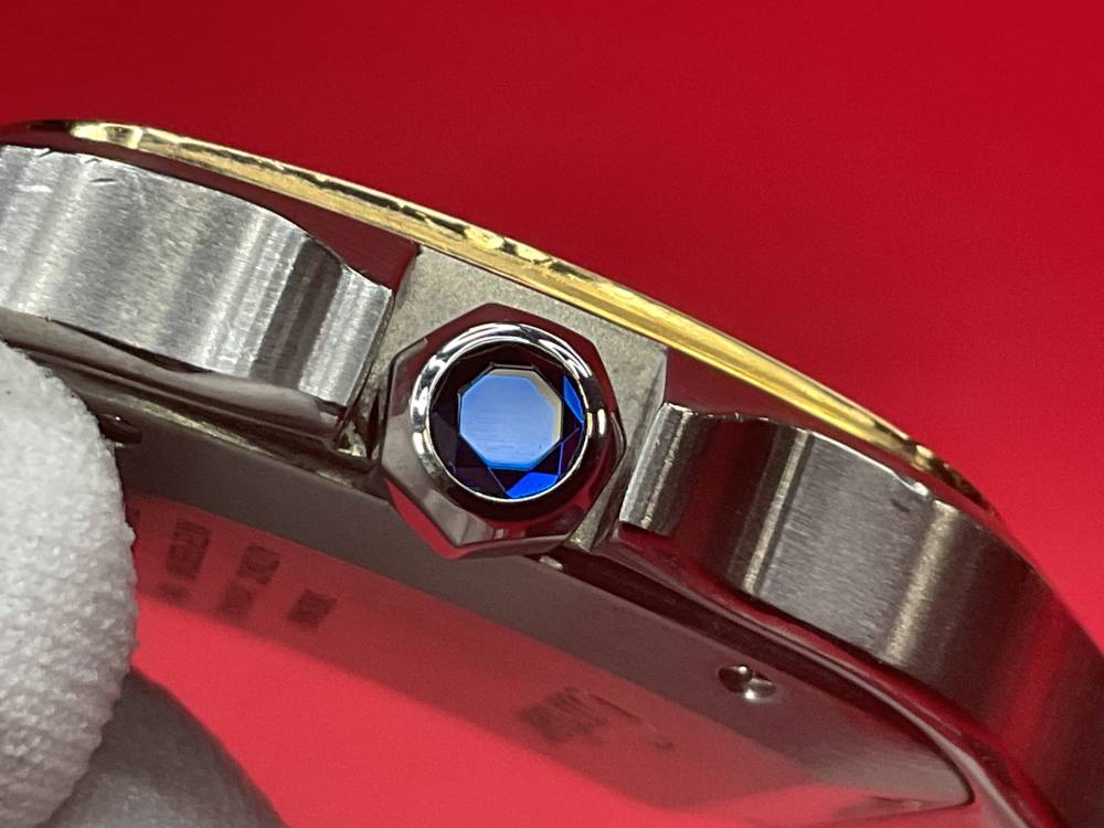CARTIER SANTOS DE CARTIER 39.8MM 18K YELLOW GOLD & STAINLESS - FULL SET -img-62