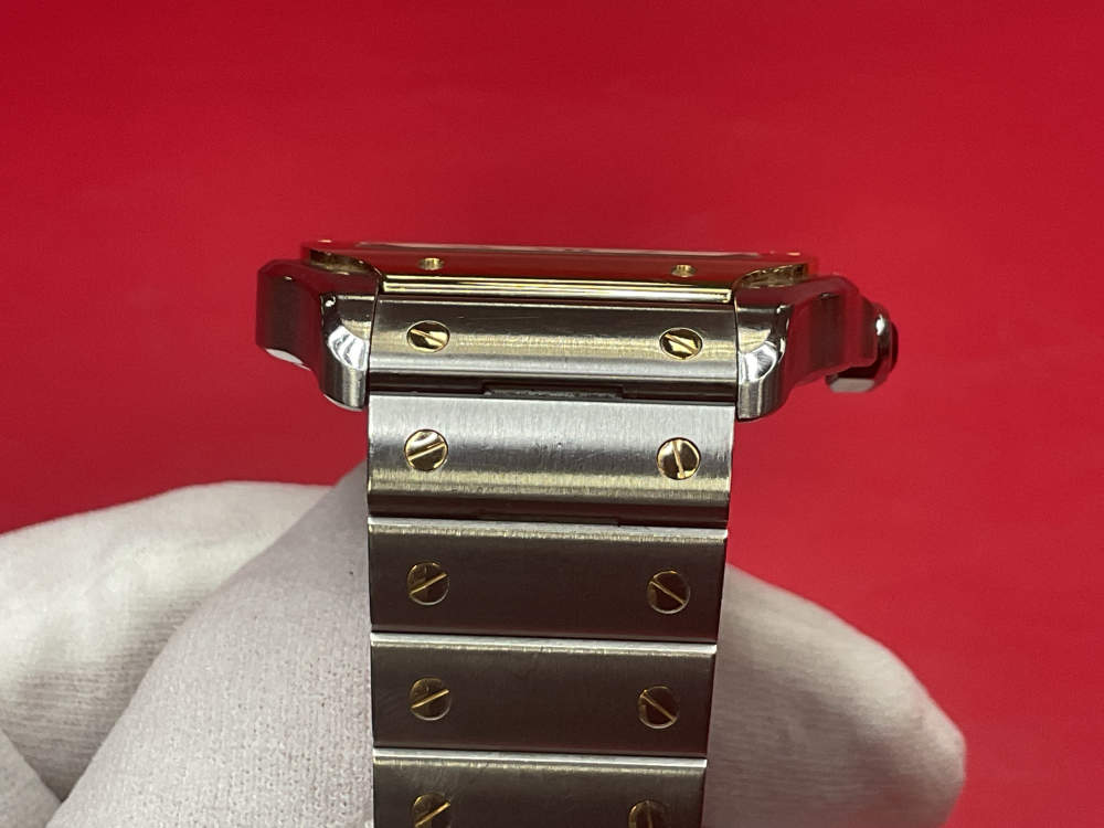 CARTIER SANTOS DE CARTIER 39.8MM 18K YELLOW GOLD & STAINLESS - FULL SET -img-26