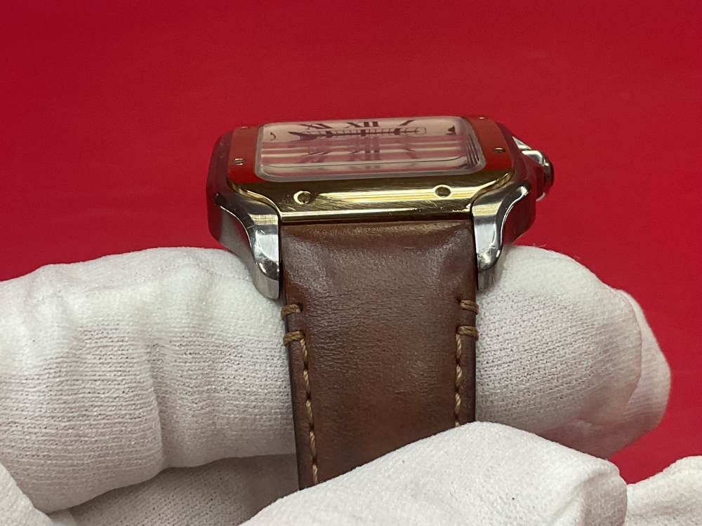 CARTIER SANTOS DE CARTIER 39.8MM 18K YELLOW GOLD & STAINLESS - FULL SET -img-68