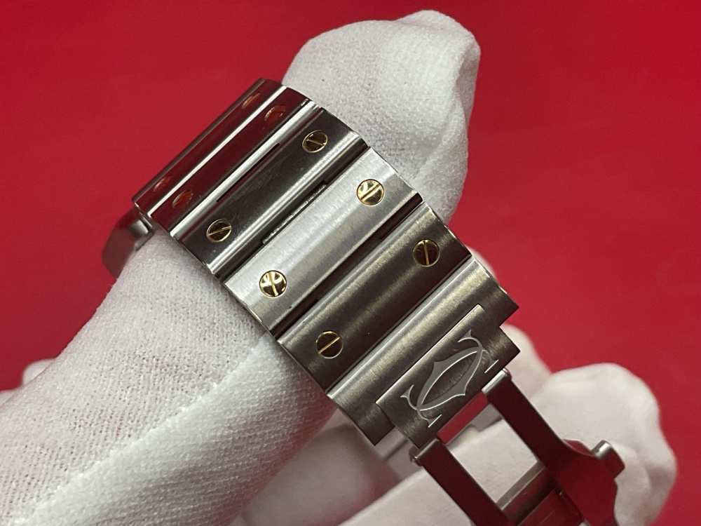 CARTIER SANTOS DE CARTIER 39.8MM 18K YELLOW GOLD & STAINLESS - FULL SET -img-38