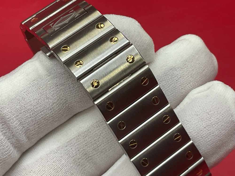 CARTIER SANTOS DE CARTIER 39.8MM 18K YELLOW GOLD & STAINLESS - FULL SET -img-41