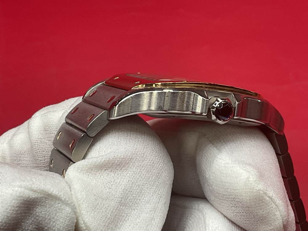 CARTIER SANTOS DE CARTIER 39.8MM 18K YELLOW GOLD & STAINLESS - FULL SET -img-28
