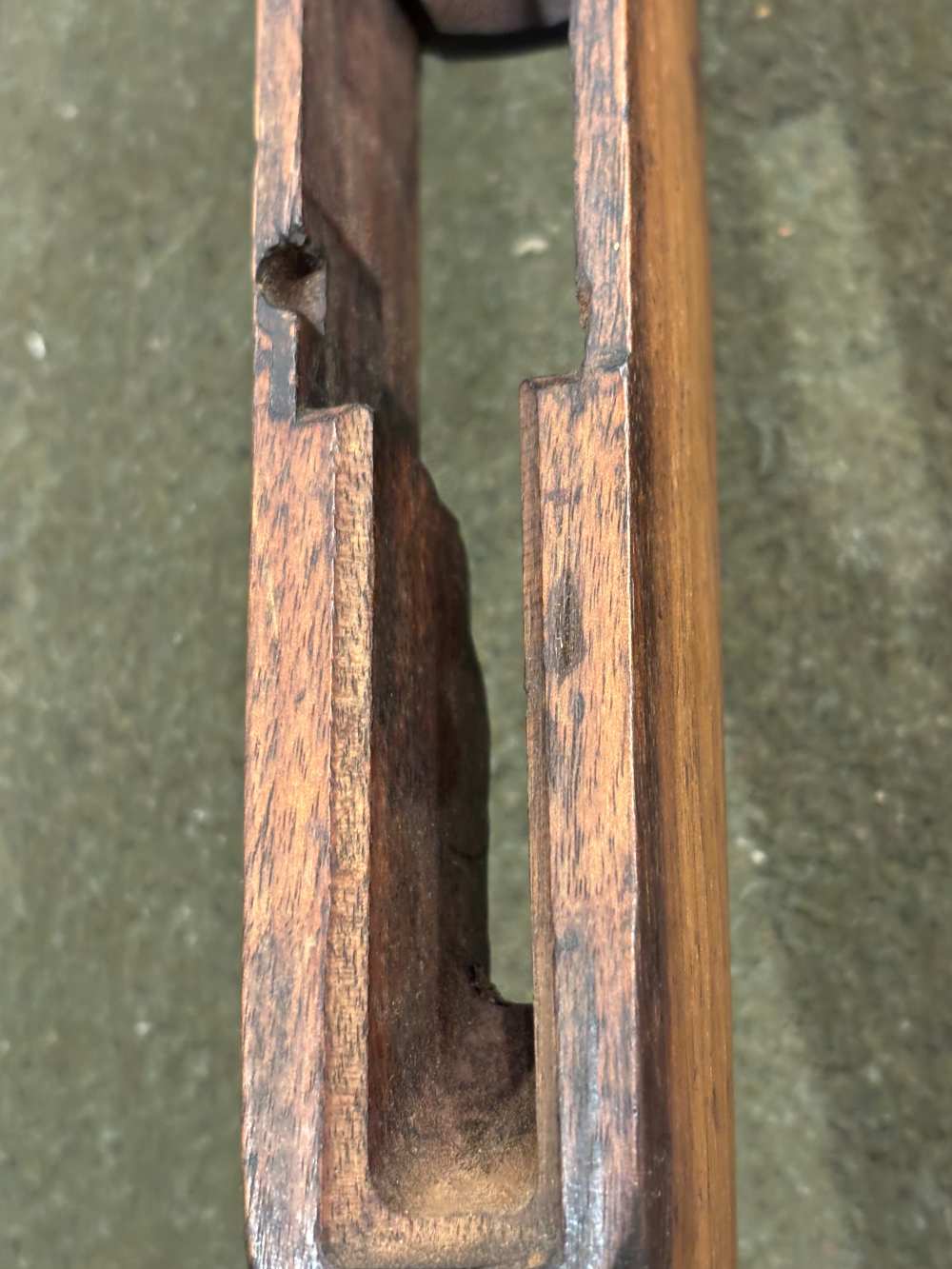 WWII USGI M1 Garand Springfield Armory Stock - Inspection Proof Marks-img-69