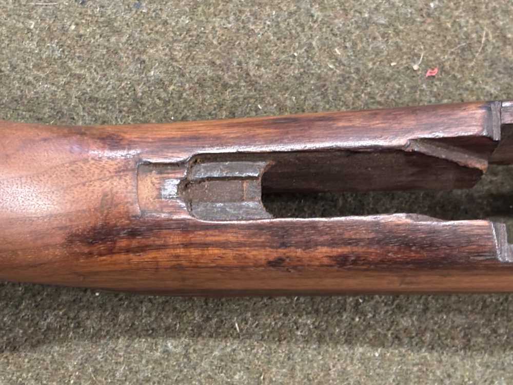WWII USGI M1 Garand Springfield Armory Stock - Inspection Proof Marks-img-18