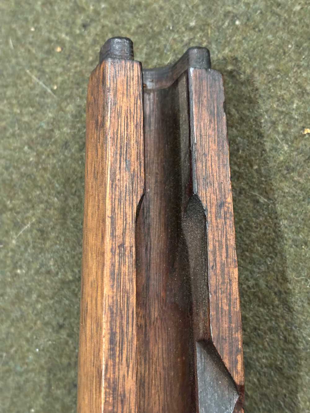WWII USGI M1 Garand Springfield Armory Stock - Inspection Proof Marks-img-60