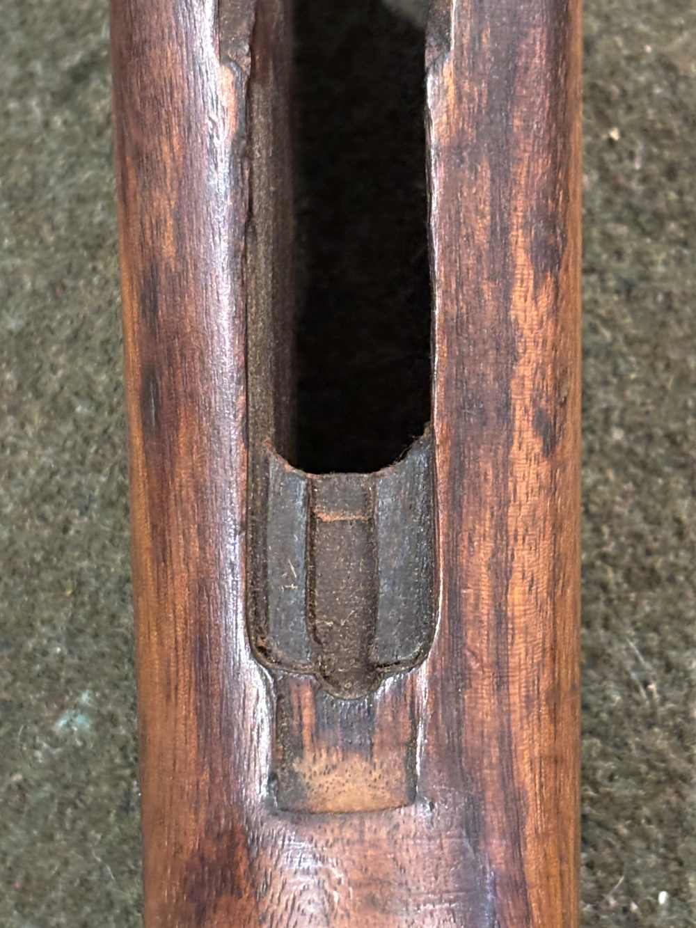 WWII USGI M1 Garand Springfield Armory Stock - Inspection Proof Marks-img-24