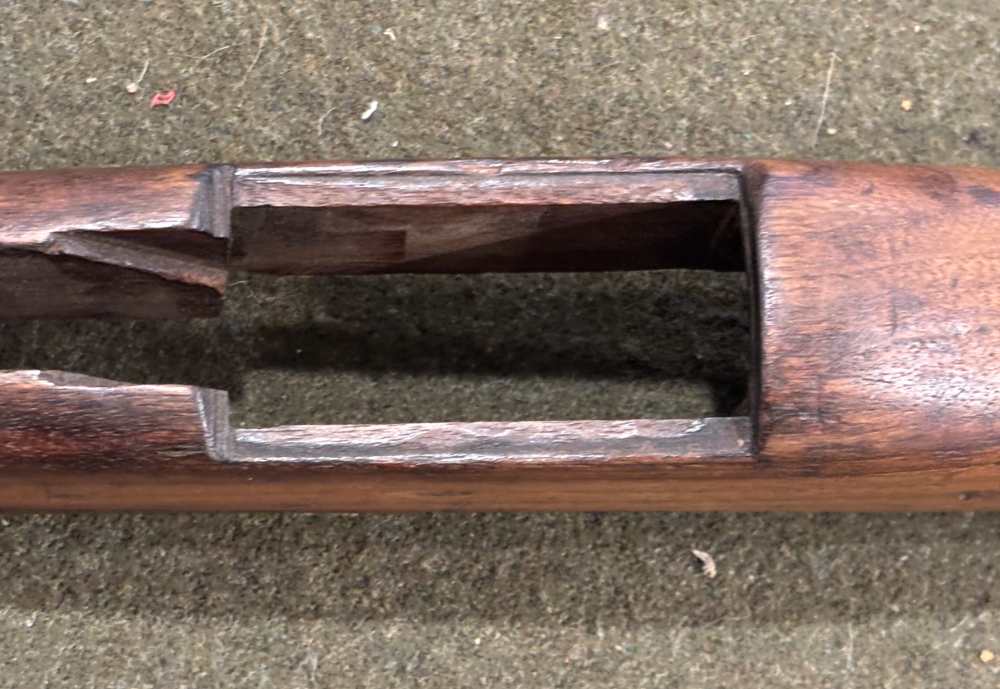 WWII USGI M1 Garand Springfield Armory Stock - Inspection Proof Marks-img-19