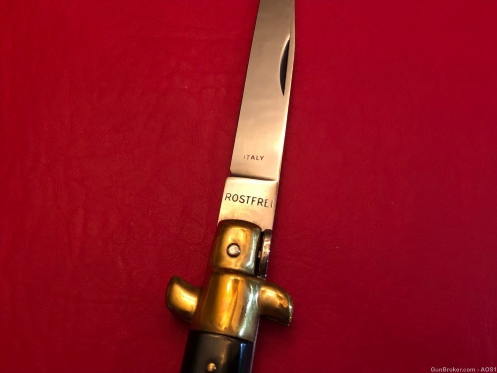 Falcon Famous Blades Italy Manual Lockback Stiletto 9” Rostfrei Knife-img-2