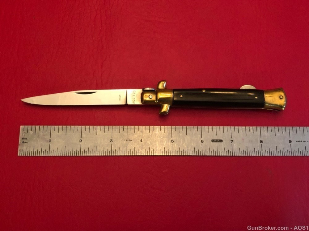 Falcon Famous Blades Italy Manual Lockback Stiletto 9” Rostfrei Knife-img-9