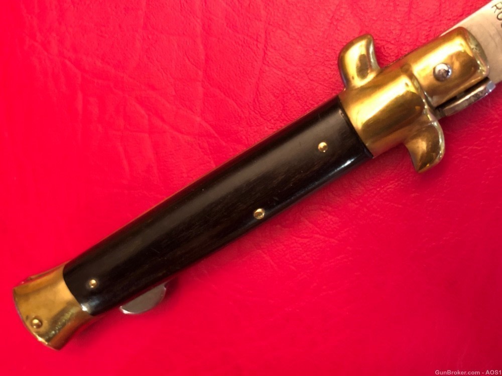 Falcon Famous Blades Italy Manual Lockback Stiletto 9” Rostfrei Knife-img-4