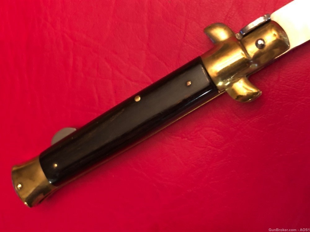 Falcon Famous Blades Italy Manual Lockback Stiletto 9” Rostfrei Knife-img-3