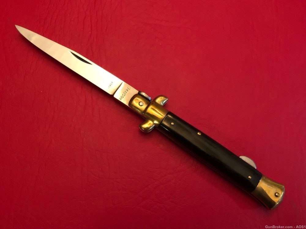 Falcon Famous Blades Italy Manual Lockback Stiletto 9” Rostfrei Knife-img-0