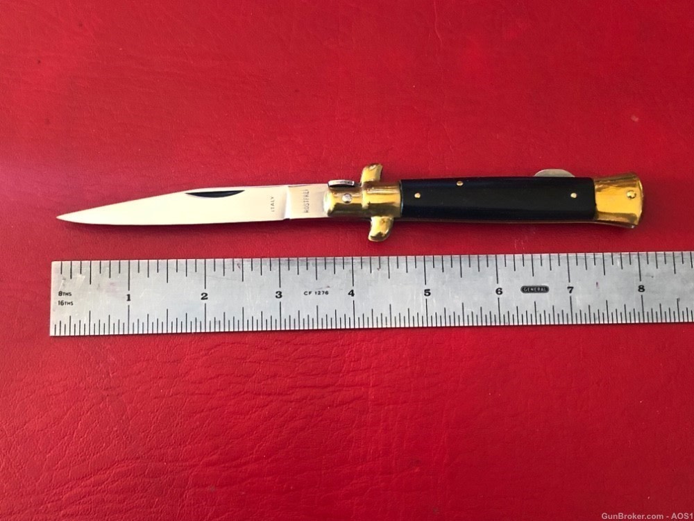 Falcon Famous Blades Italy Manual Lockback Stiletto 8” Rostfrei Knife -img-8