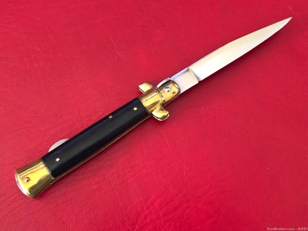 Falcon Famous Blades Italy Manual Lockback Stiletto 8” Rostfrei Knife -img-1