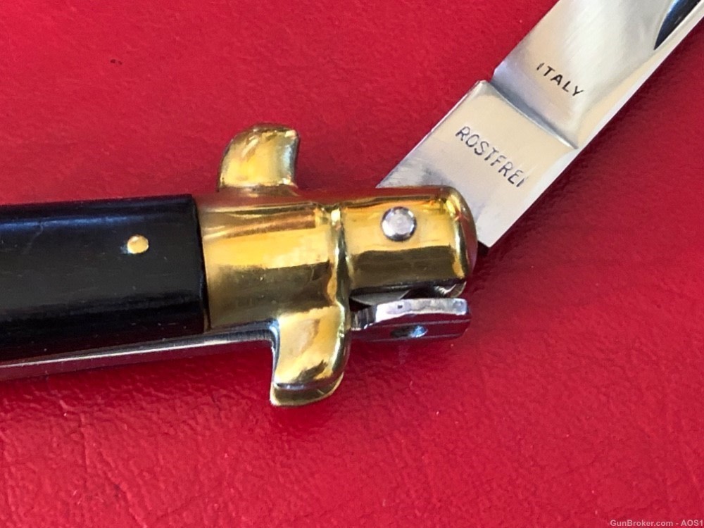 Falcon Famous Blades Italy Manual Lockback Stiletto 8” Rostfrei Knife -img-2
