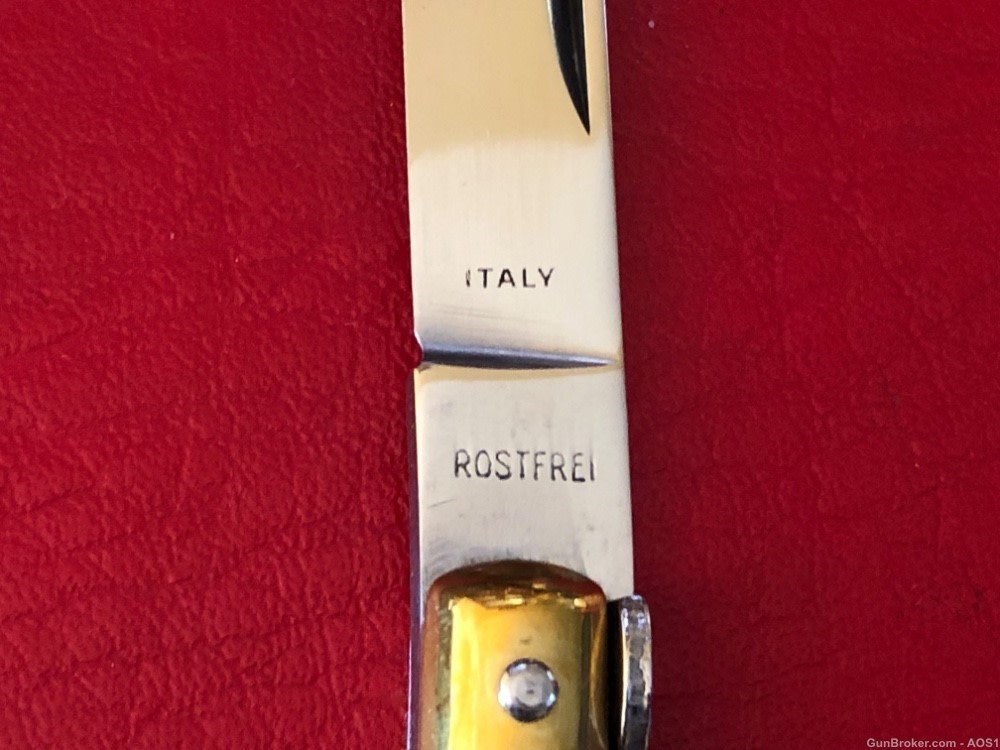 Falcon Famous Blades Italy Manual Lockback Stiletto 8” Rostfrei Knife -img-3