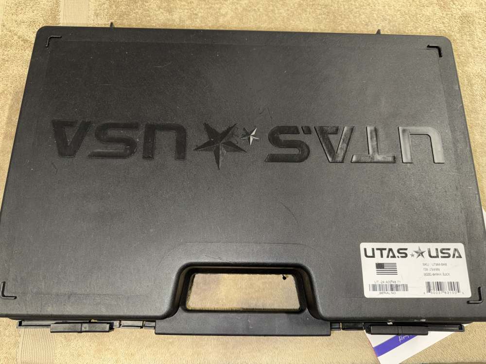 UTAS UT9-M Mini 9mm Semi Auto Pistol 6” Barrel (7) Mags Case Folding Grip-img-12