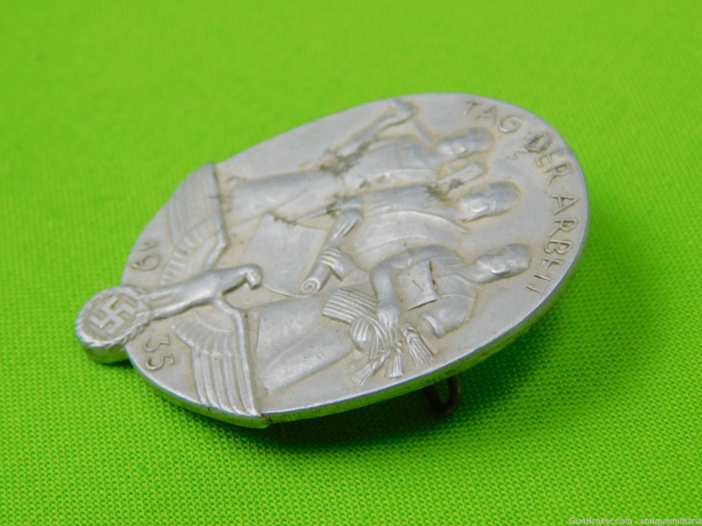 German Germany WW2 Aluminum Badge Pin-img-1